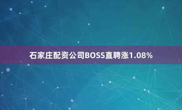 石家庄配资公司BOSS直聘涨1.08%
