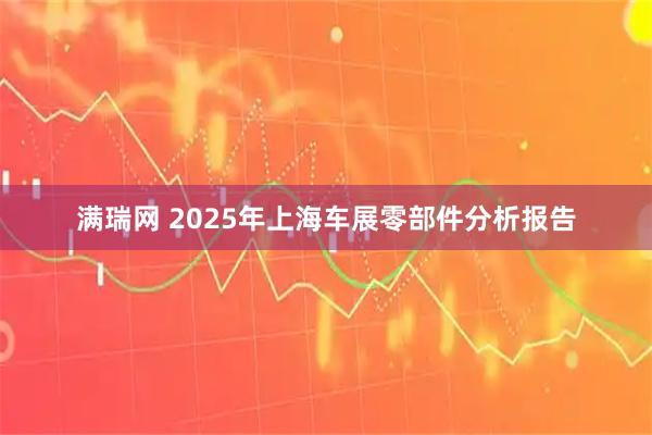满瑞网 2025年上海车展零部件分析报告