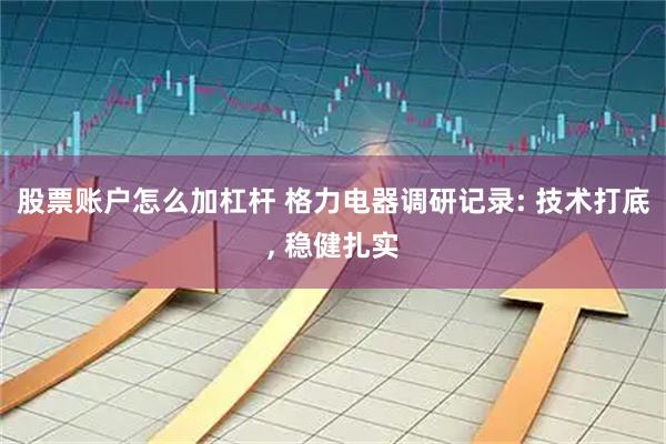 股票账户怎么加杠杆 格力电器调研记录: 技术打底, 稳健扎实